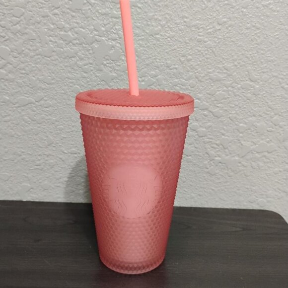 Starbucks Other - Starbucks 2022 Soft Touch Pink Lemonade Jelly Studded 16oz Tumbler New
